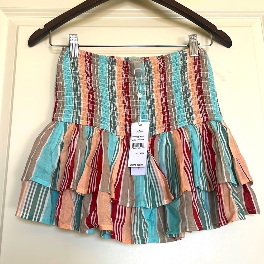 PILYQ Helen Smocked Mini Skirt - Picture 3 of 7
